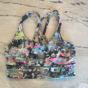 Lululemon Colorful Abstract Sports Bra